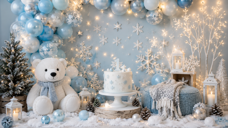 Winter First Birthday Party Ideas for Boys