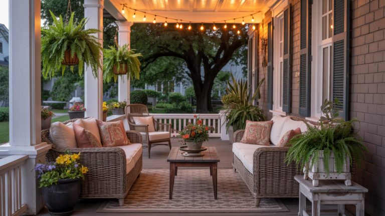 How to Make a Front Porch Feel Like an Outdoor Room