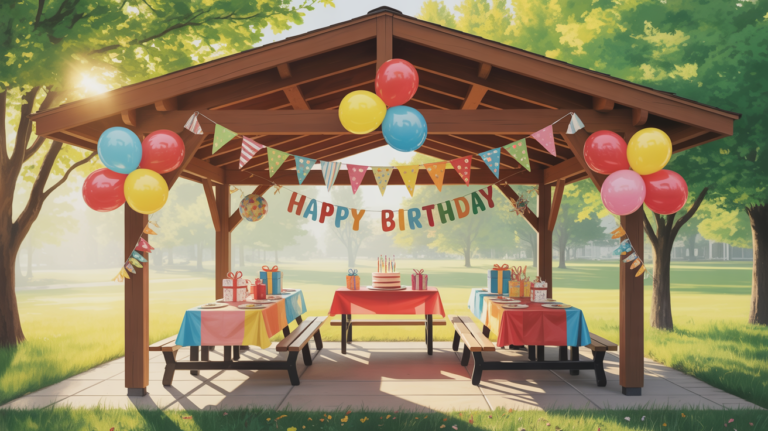 17 Park Shelter Birthday Party Ideas That Look Way More Expensive Than They Are