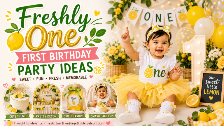 Freshly One First Birthday Party Ideas (Lemon Theme + Cute Fruit Variations to Copy)