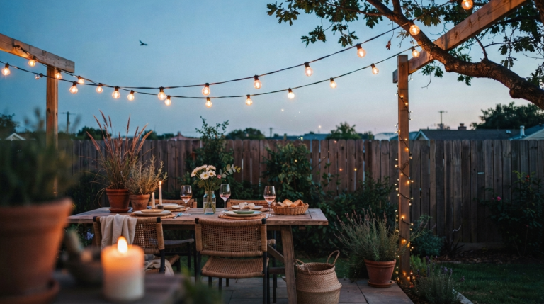 18 DIY Outdoor String Light Ideas for Your Backyard This Summer