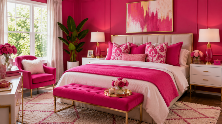 15 Hot Pink Bedroom Ideas for A Bold and Fun Look
