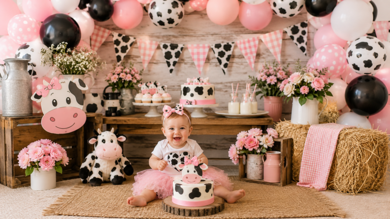 How to Host a Cute Holy Cow I’m One First Birthday Party