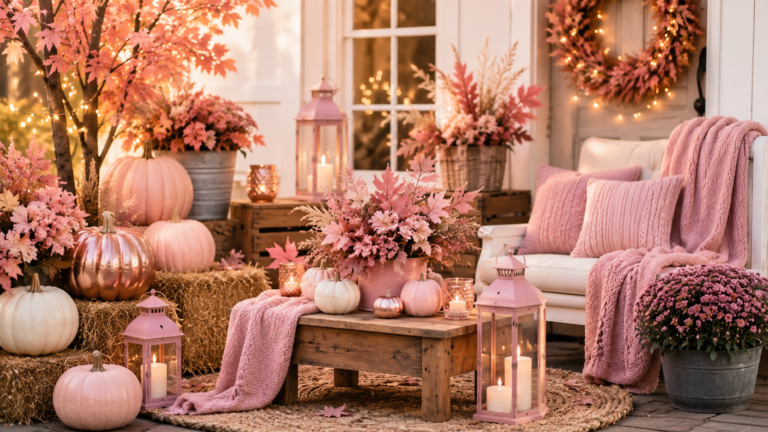 23 Pink Fall Decor Ideas That Create A Cozy Aesthetic For 2026