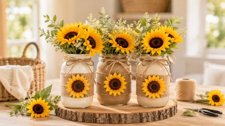 16+ Charming Sunflower Craft Ideas to Brighten Your Home