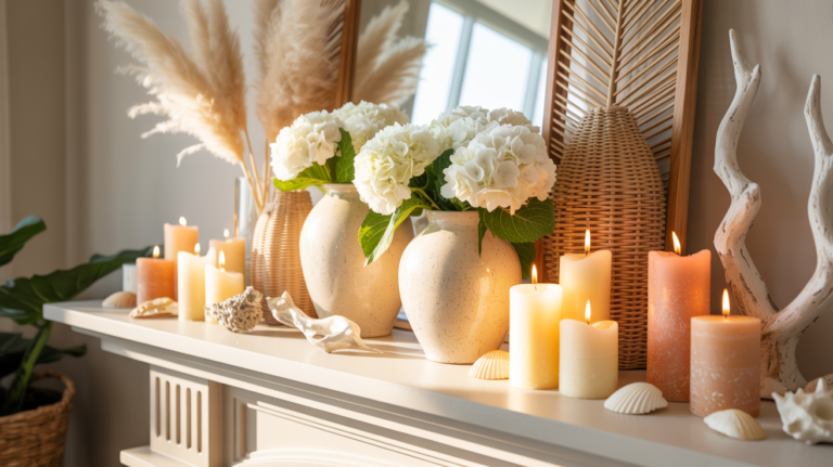 17 Summer Mantle Decor Ideas