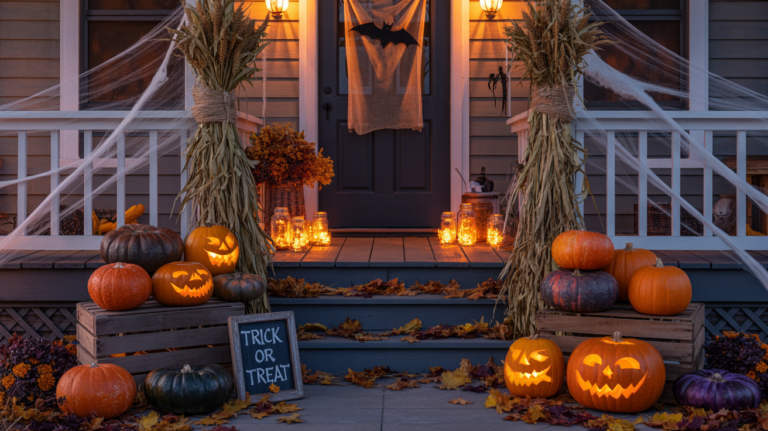 23 DIY Halloween Front Porch Ideas That Are Easy and Spooky