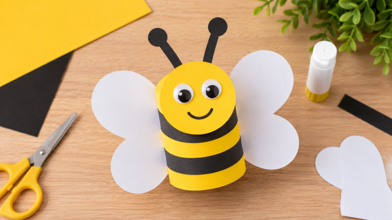 Easy Bee Paper Craft for Kids with Simple Steps to Make at Home