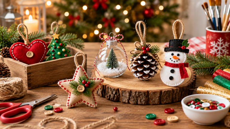 20 easy-to-make DIY Christmas ornaments