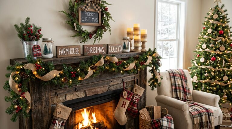 20 Farmhouse Dollar Store Christmas Ideas