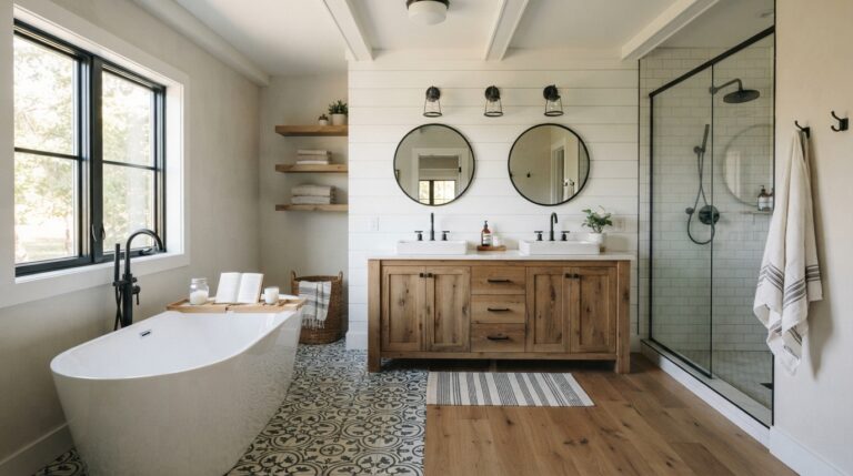 28 Modern Farmhouse Bathroom Ideas for Every Taste