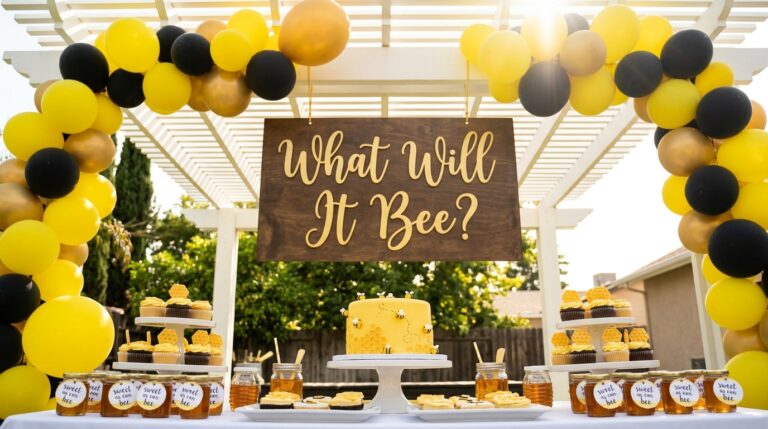 Bee Themed Gender Reveal Baby Shower