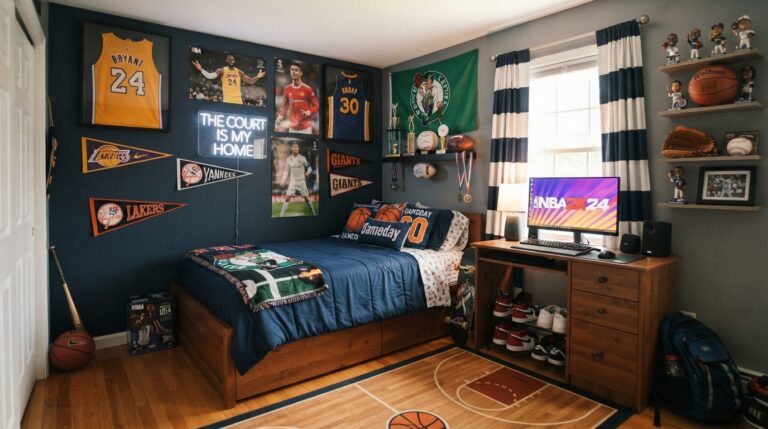 Teen Boy Bedroom Decor Sports: 15 Stylish Ideas