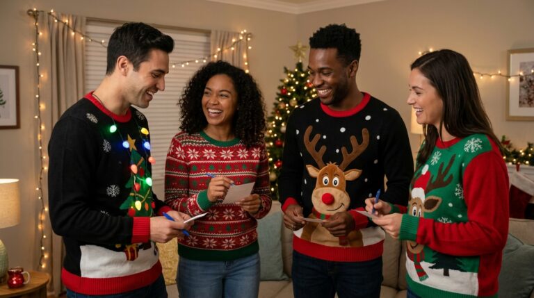 19 Ugly Christmas Sweater Party Games To Play