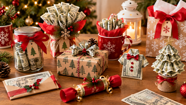 21 Creative Ideas To Wrap Money Gifts For Christmas