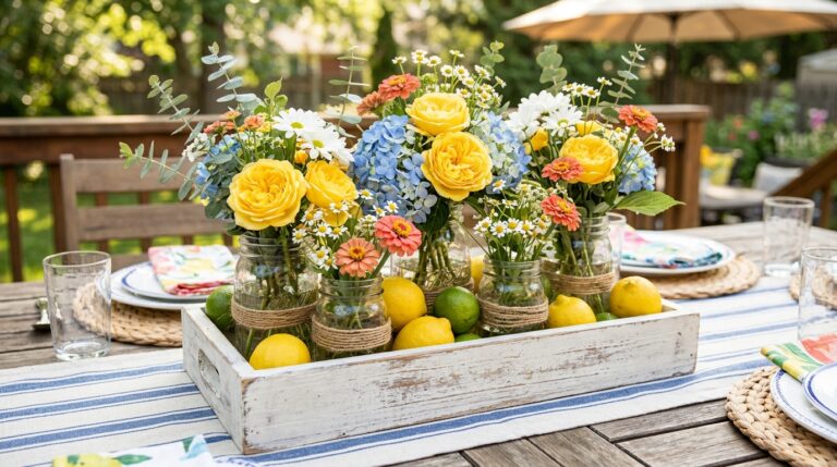 23 DIY Summer Centerpiece Ideas for Dining Table