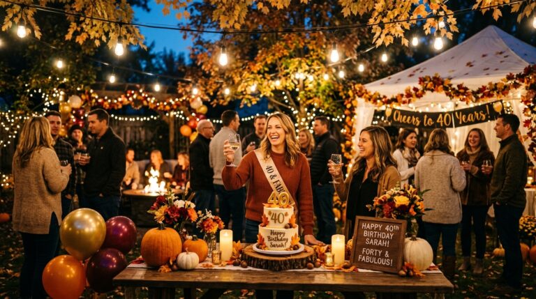 25 Fall 40th Birthday Party Ideas That Make Forty Look Good