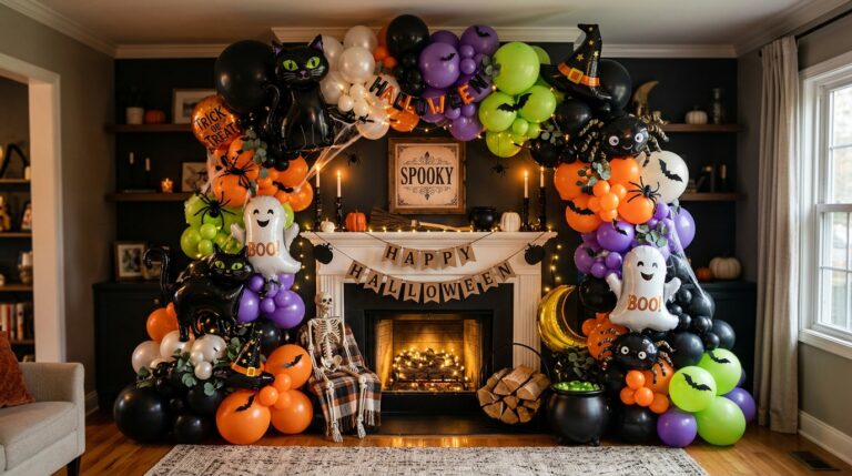 17 Halloween Balloon Garland Ideas (Color Combos, Counts & Costs)