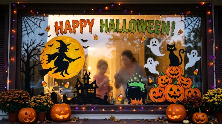 13 Spooky Halloween Window Painting Ideas For You