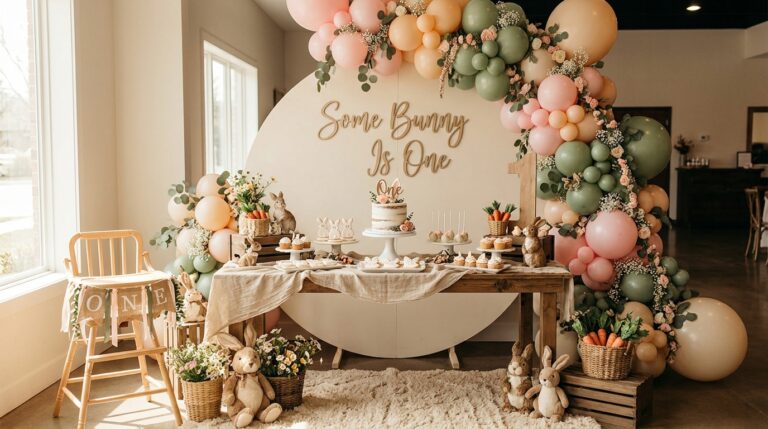 Picture-Perfect Take on the “Some Bunny Is One” Birthday Theme