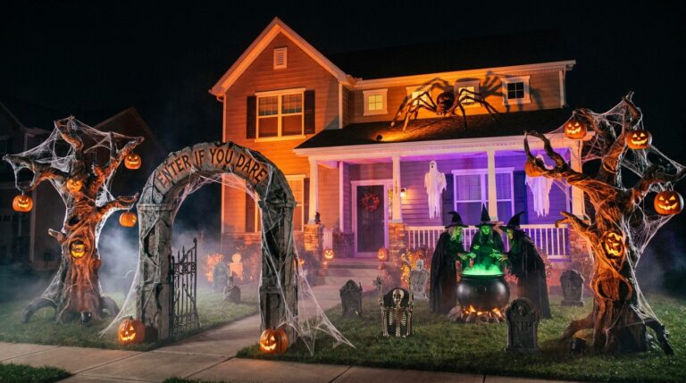 13 Spooky Outdoor Halloween Decorations For Your Home
