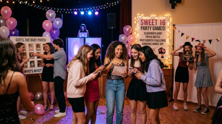 19 Engaging Sweet 16 Party Games for Non-Stop Fun